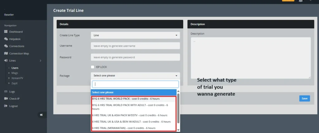 Adding new user screen