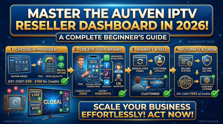 Autven IPTV Reseller Dashboard