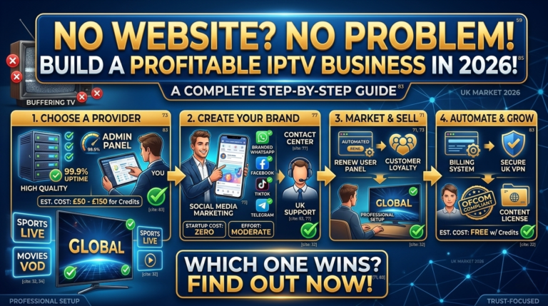 IPTV Reseller Without a Website