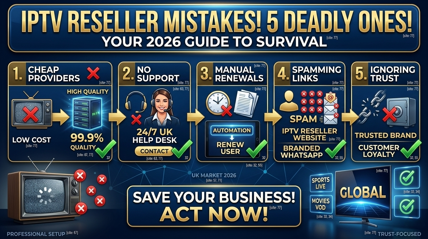 IPTV Reseller Mistakes