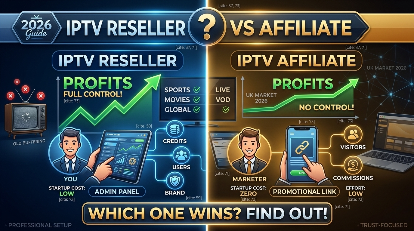 IPTV Reseller vs Affiliate