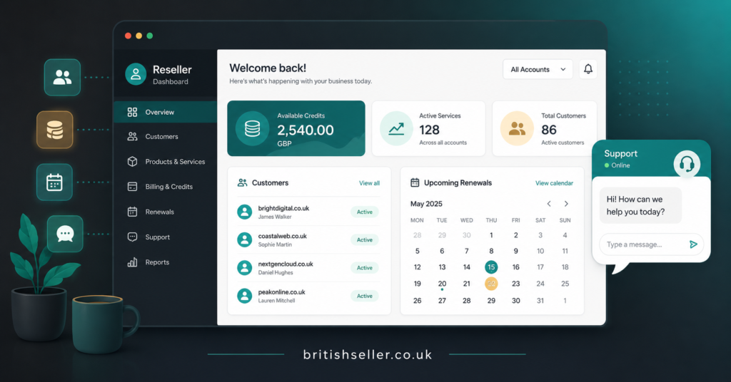 Reseller Panel Managing Multiple Customer Lines