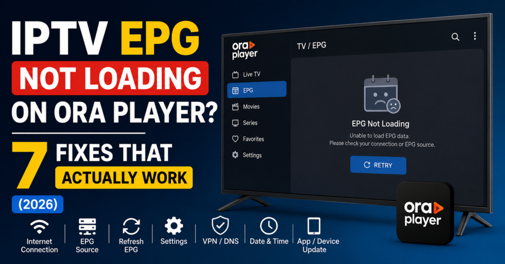 IPTV EPG Not Loading
