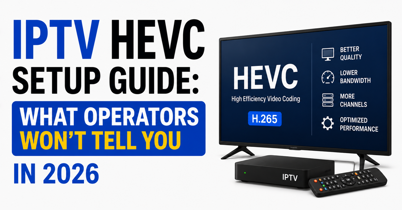 IPTV HEVC Setup Guide