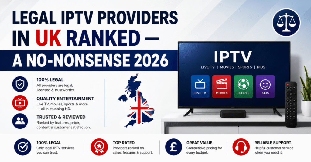 Legal IPTV Providers in UK