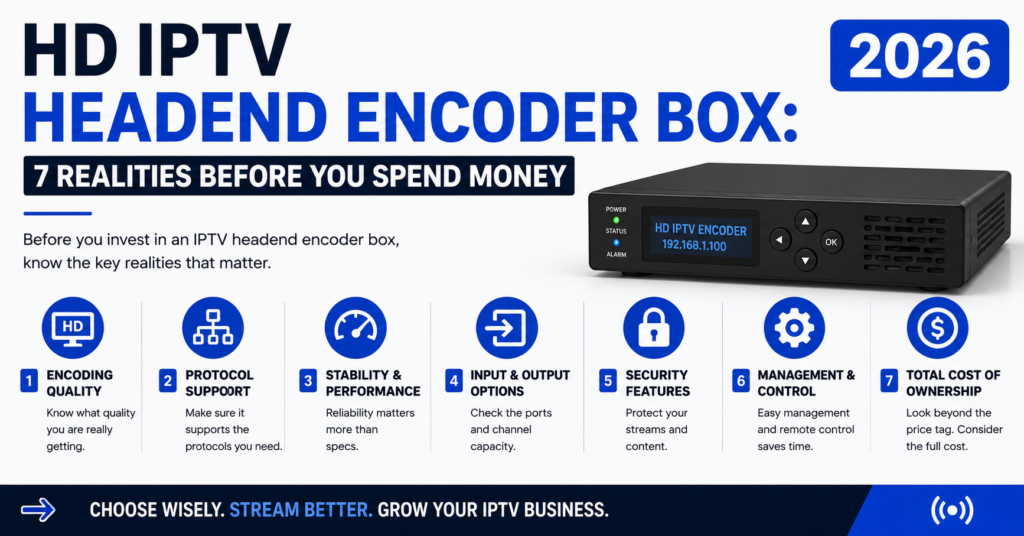 HD IPTV Headend Encoder Box