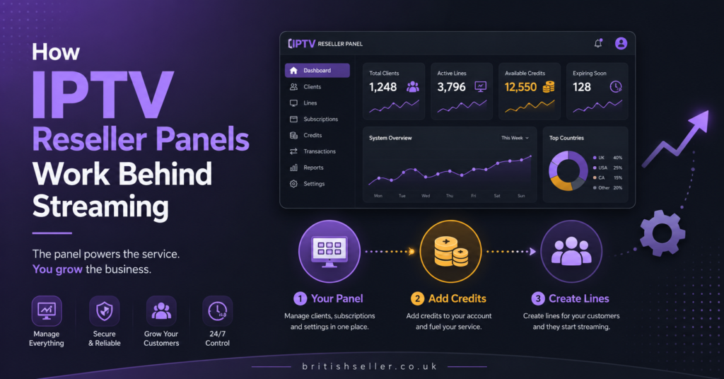 How IPTV Reseller Panels Work Behind Streaming