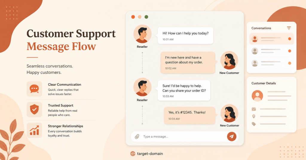 Customer Support Message Flow