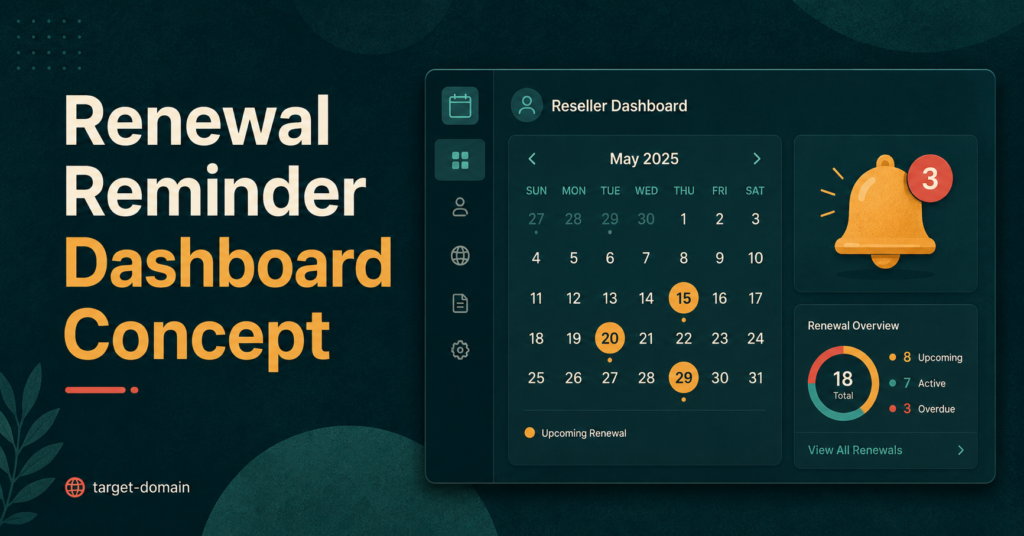 Renewal Reminder Dashboard Concept
