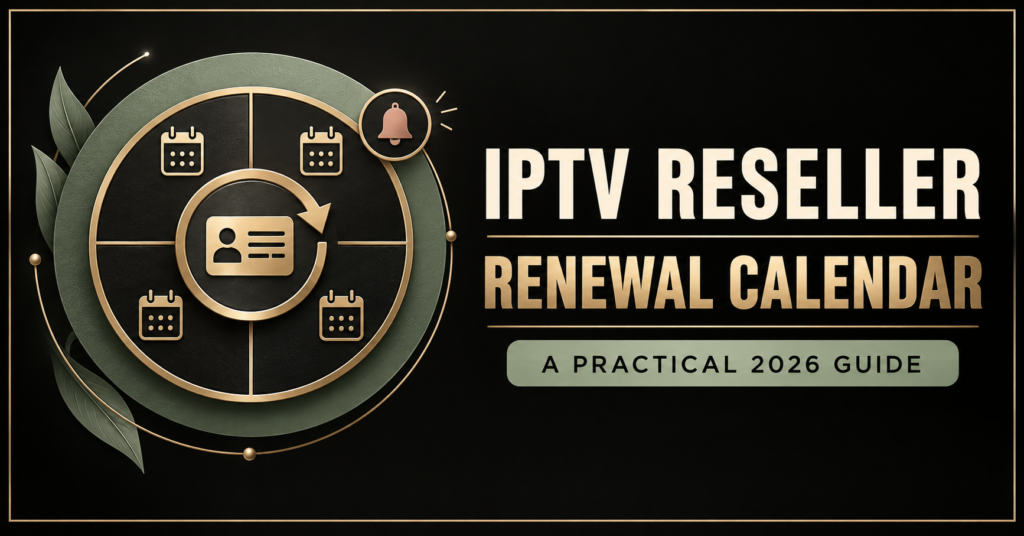 IPTV Reseller Renewal Calendar