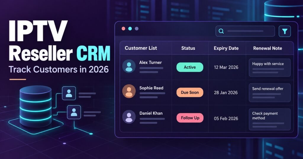 IPTV Reseller CRM