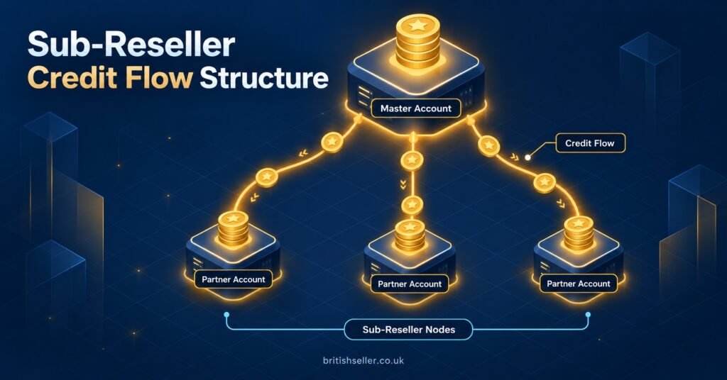 Sub-Reseller Credit Flow Structure